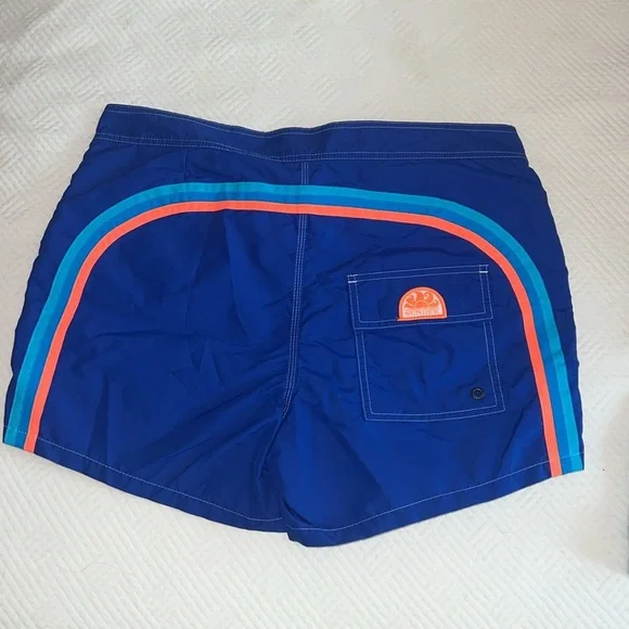 Sundek Iconic Taffeta Fixed Waist Swim Shorts Trunks. Size 32. - Picture 6 of 9